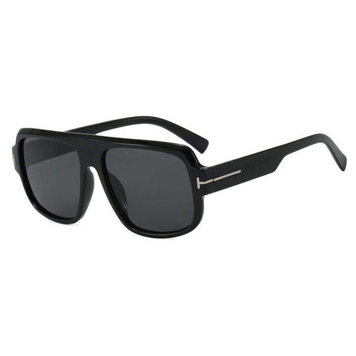 Damen modische quadratische Sonnenbrille mit trendigem Schildkrötenmuster Karnz