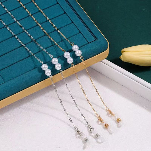 Stylische Perlenbrillekette Karnz