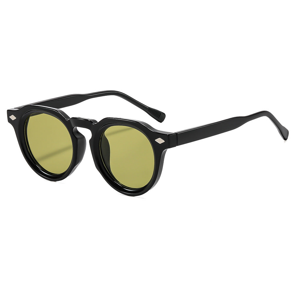 Retro-inspirierte runde Rahmen Sonnenbrille Karnz