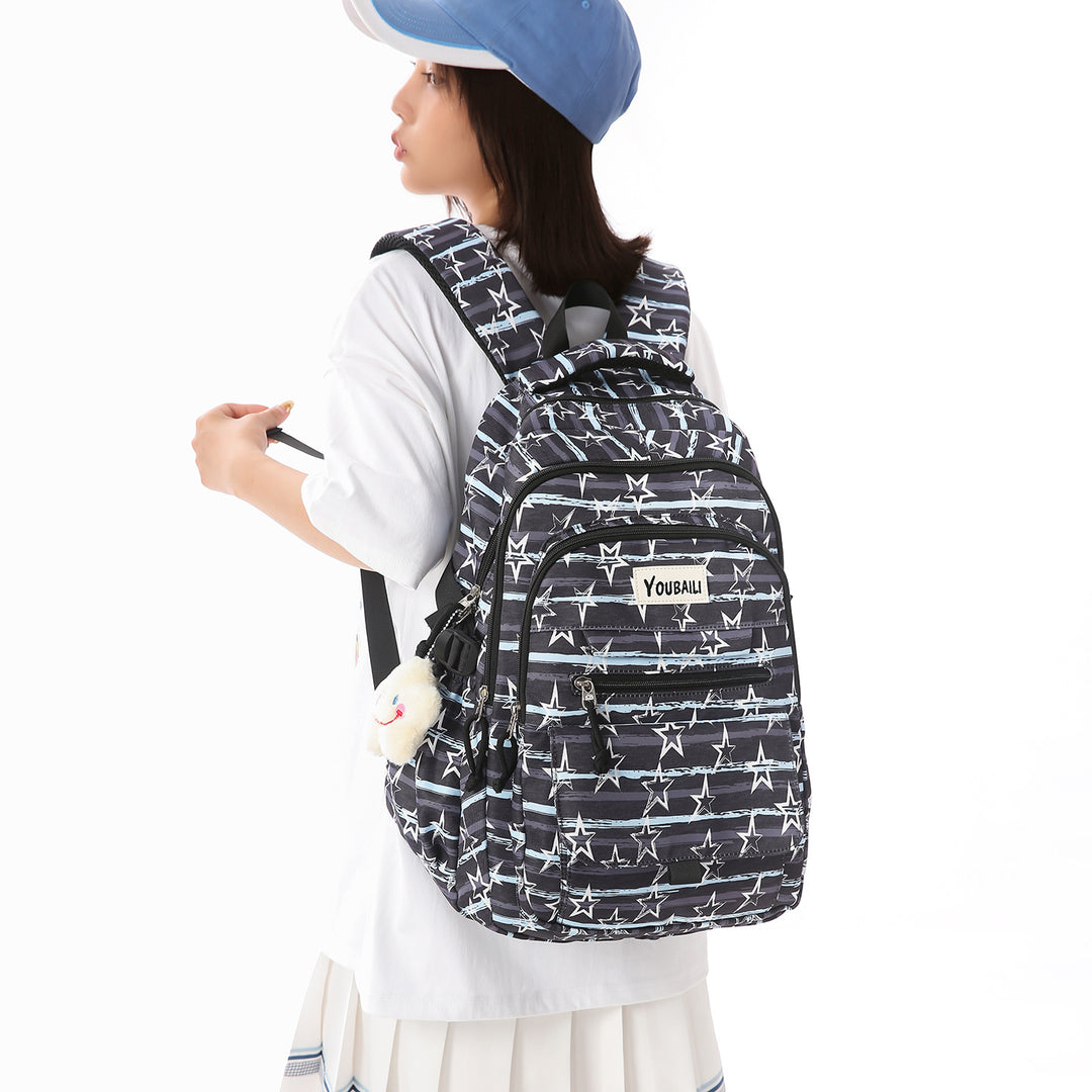 Spaß Schulrucksack mit Sternenmuster Karnz
