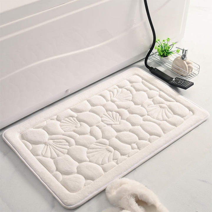 Textured Muschel Badematte