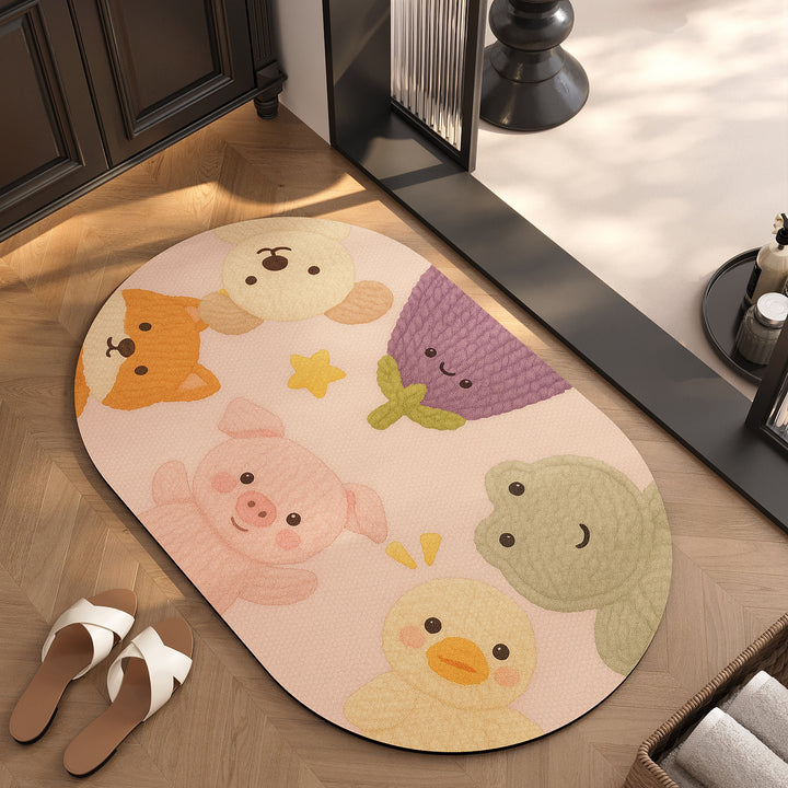 Verspielt Tiermotiv Teppich
