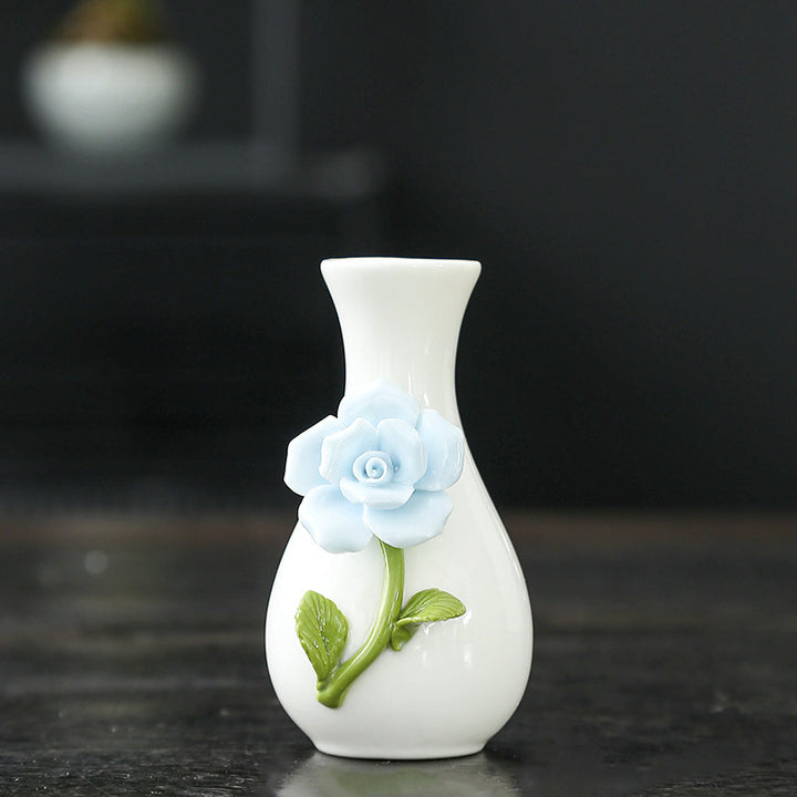 Florale Kunst Keramikvase Karnz