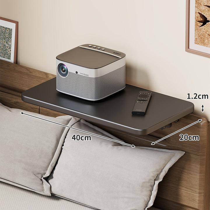 Slim Floating Kopfteil Nachttischregal mit ultra-dünnem Profil und abgerundeten Ecken