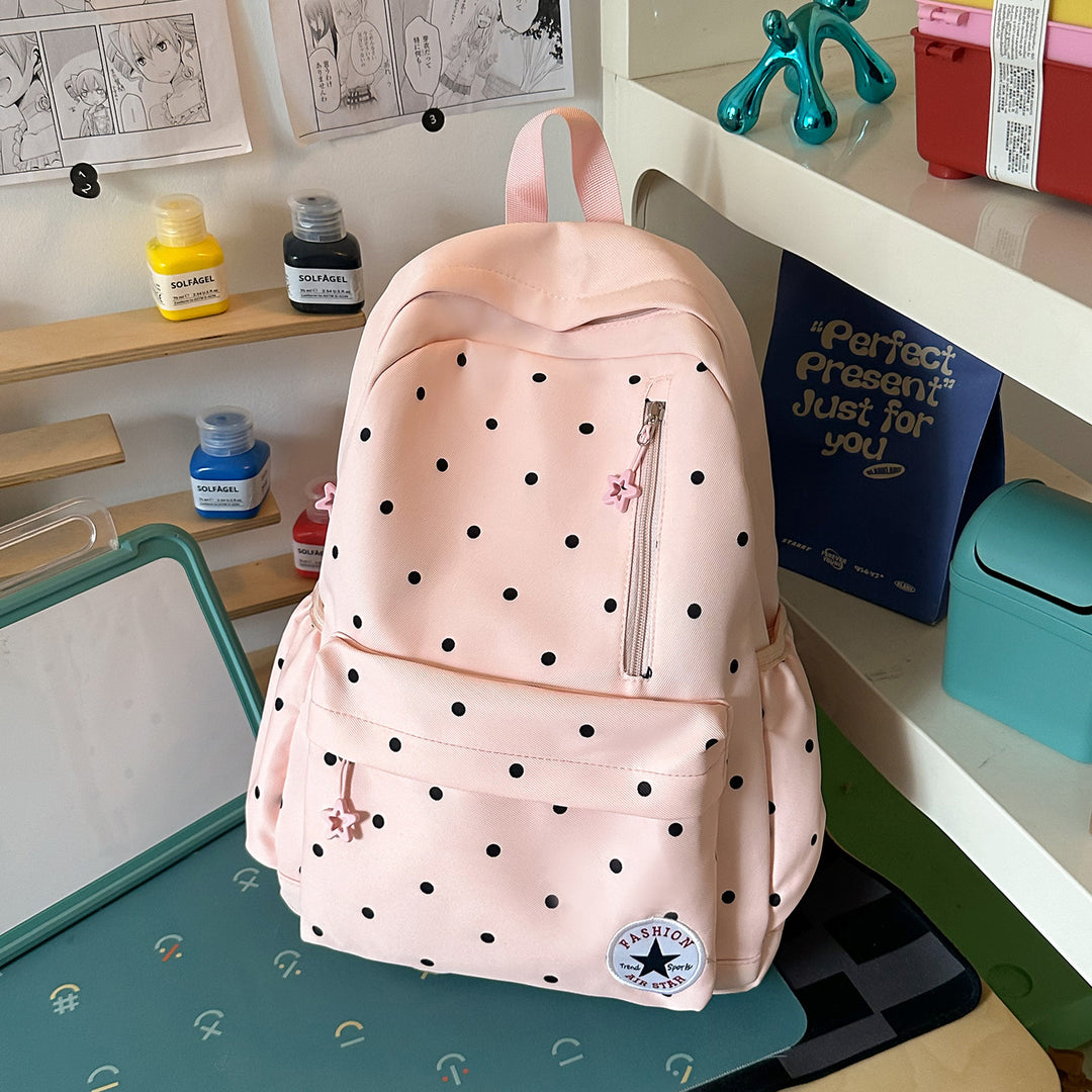 Verspielt Polka Dot Freizeit Rucksack Karnz