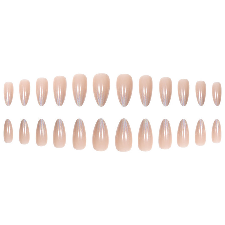 Glamouröse Lange Stiletto Press-On Nägel mit holografischem Finish Karnz