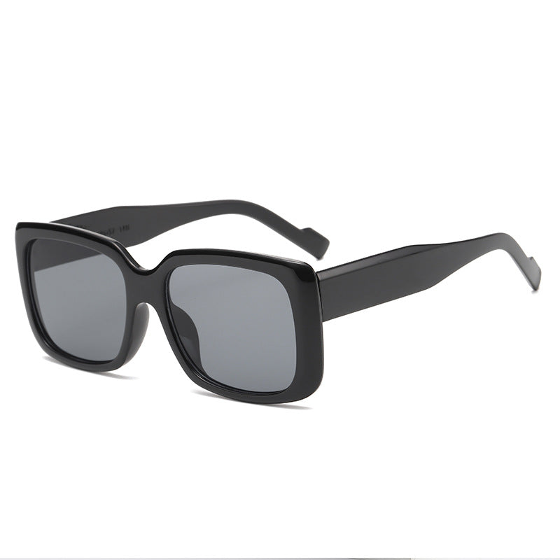 Damen modische quadratische Sonnenbrille mit transparentem Rahmen und innovativem Design Karnz