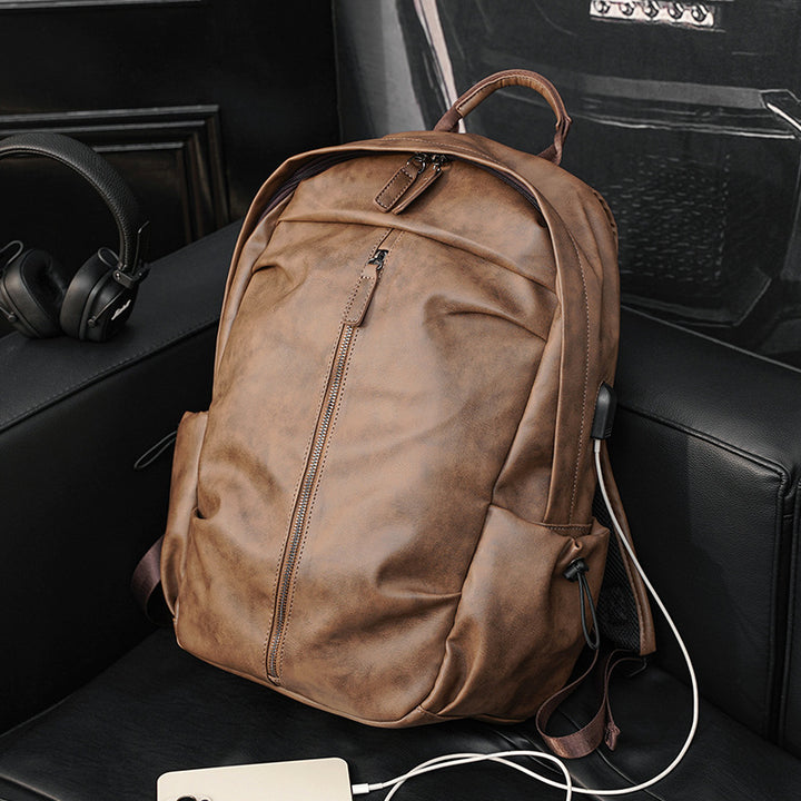 Eleganter Rucksack Aus Robustem Kunstleder mit Multifunktionalen Fächern Karnz