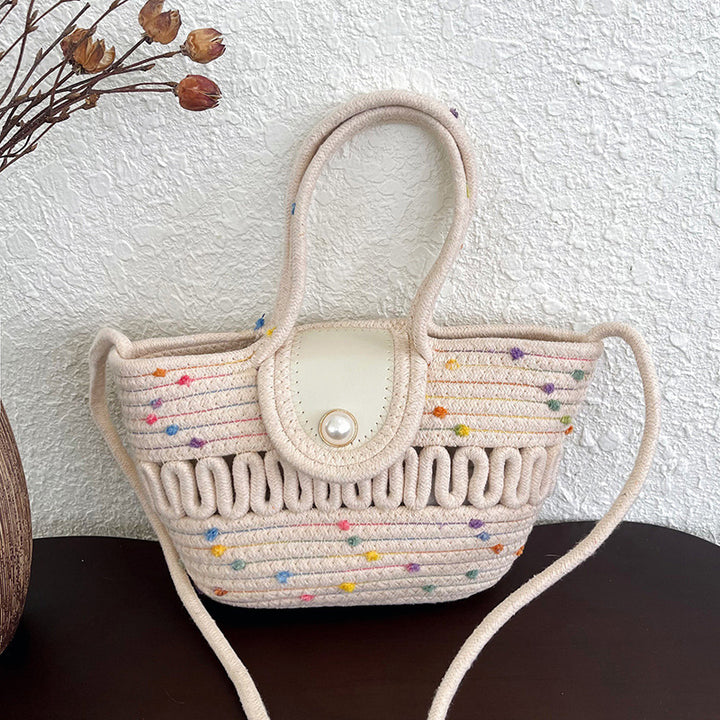 WoCharming Gewebte Mini Tote Bag Karnz