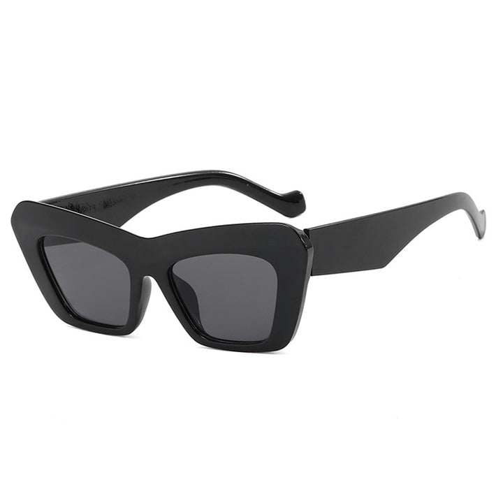 Fette geometrische Katzenaugen-Sonnenbrille