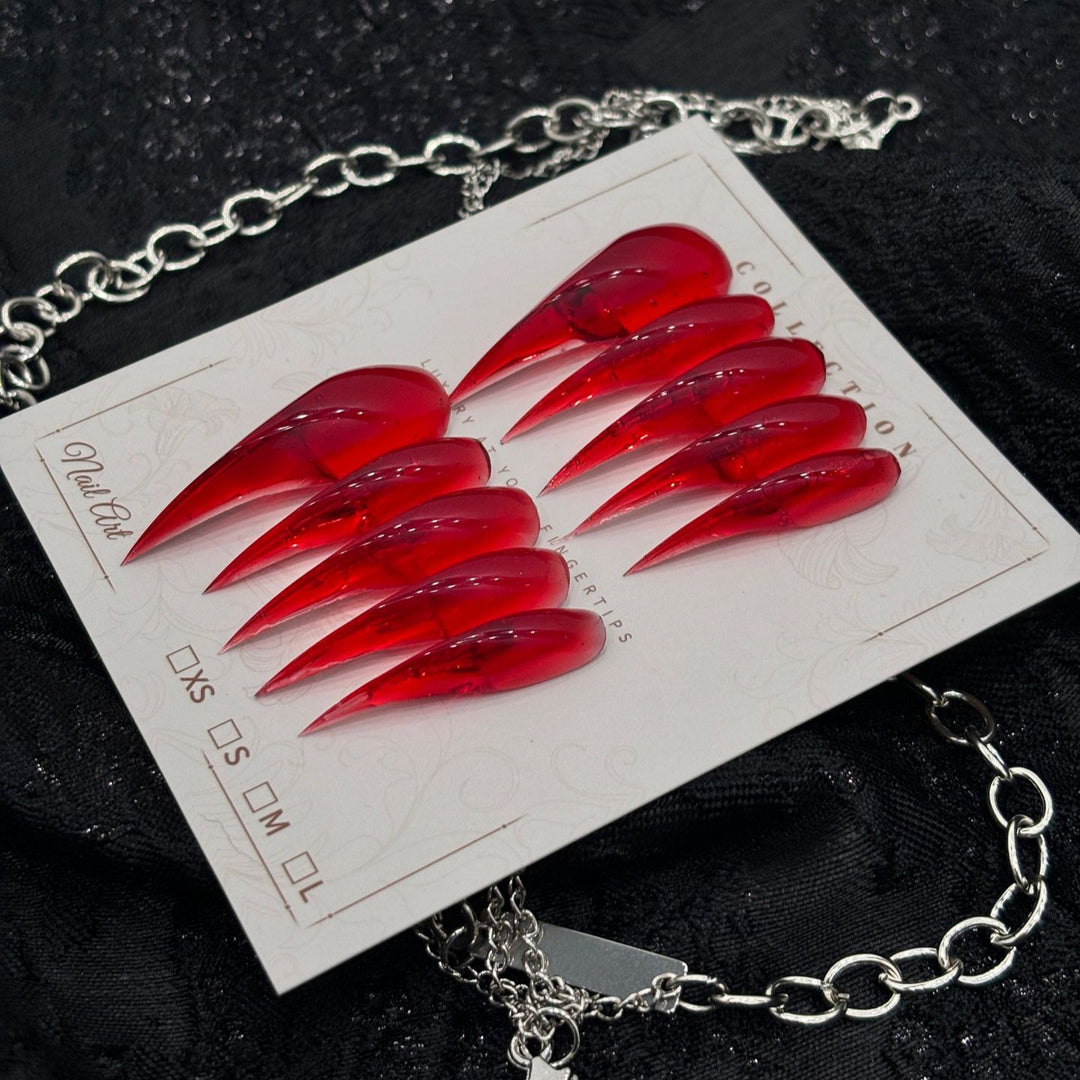 Stiletto Press-On Nagelspitzen mit Glänzendem Finish