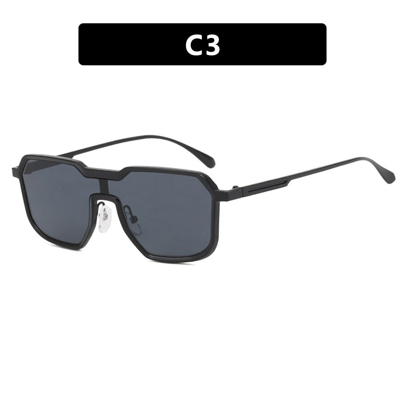 Damen extravagante geometrische Sonnenbrille mit schützendem UV-Filter Karnz