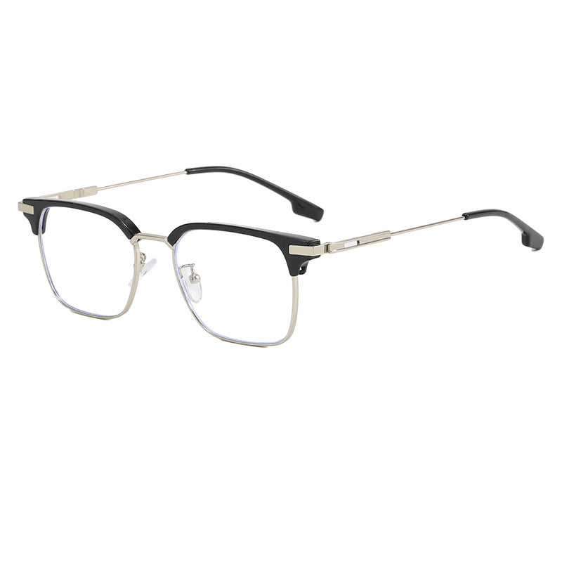 Damen quadratische Sonnenbrille mit leichtem Metallrahmen und breiten Bügeln Karnz