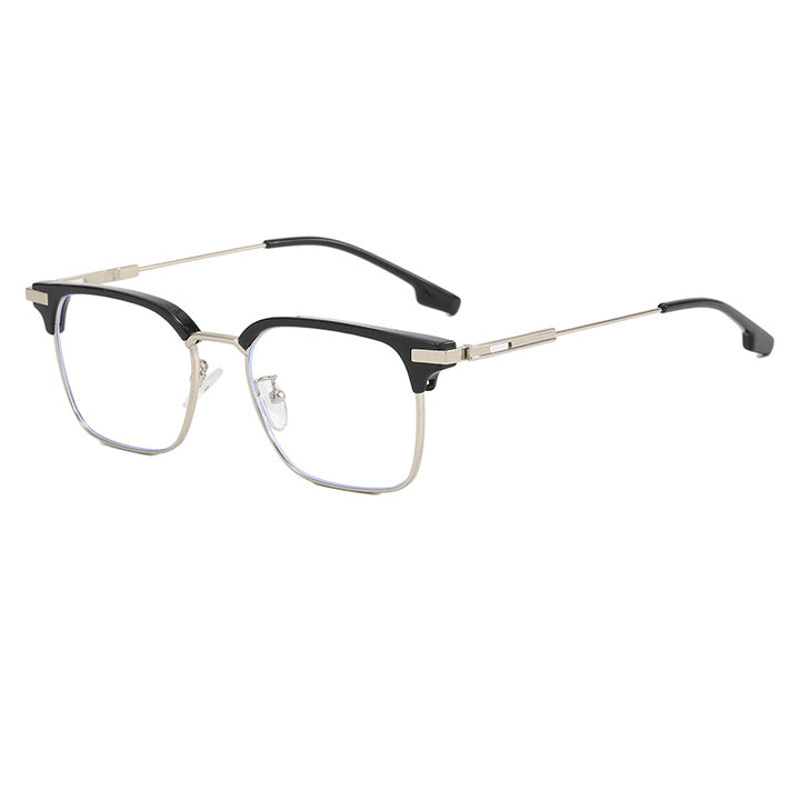 Damen quadratische Sonnenbrille mit leichtem Metallrahmen und breiten Bügeln Karnz