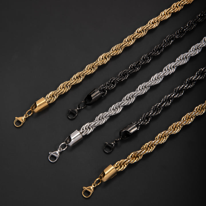 Geflochtenes Gold-Statement-Armband Karnz