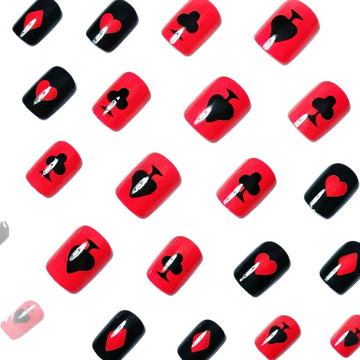 Kreatives Spielkarten Nageldesignset Karnz