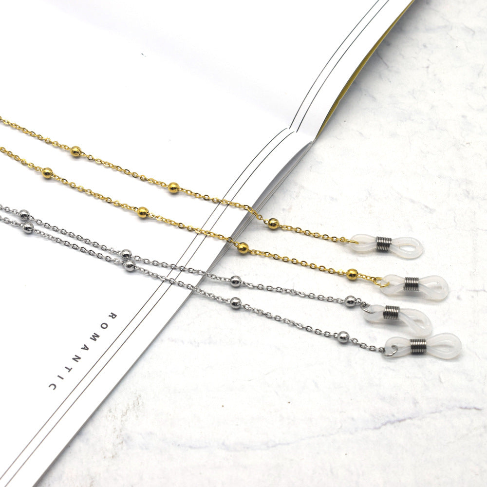 Premium Silber Kette Brillen Kette Karnz