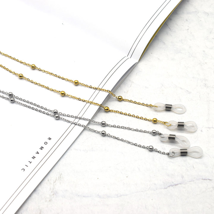 Premium Silber Kette Brillen Kette Karnz