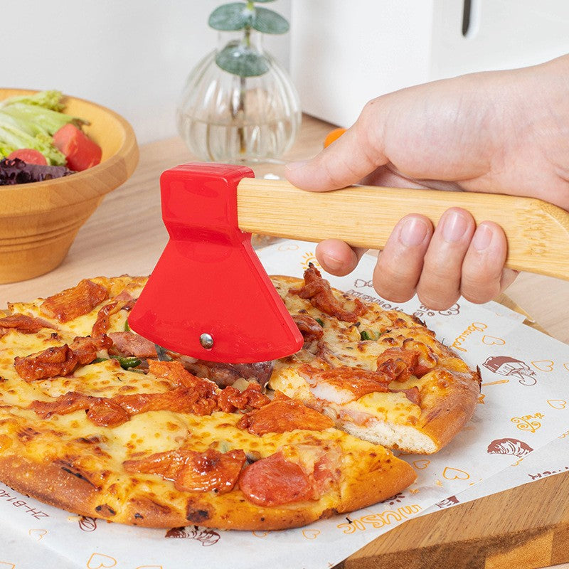 Pizzaschneider mit Ergonomischem Holzgriff Karnz