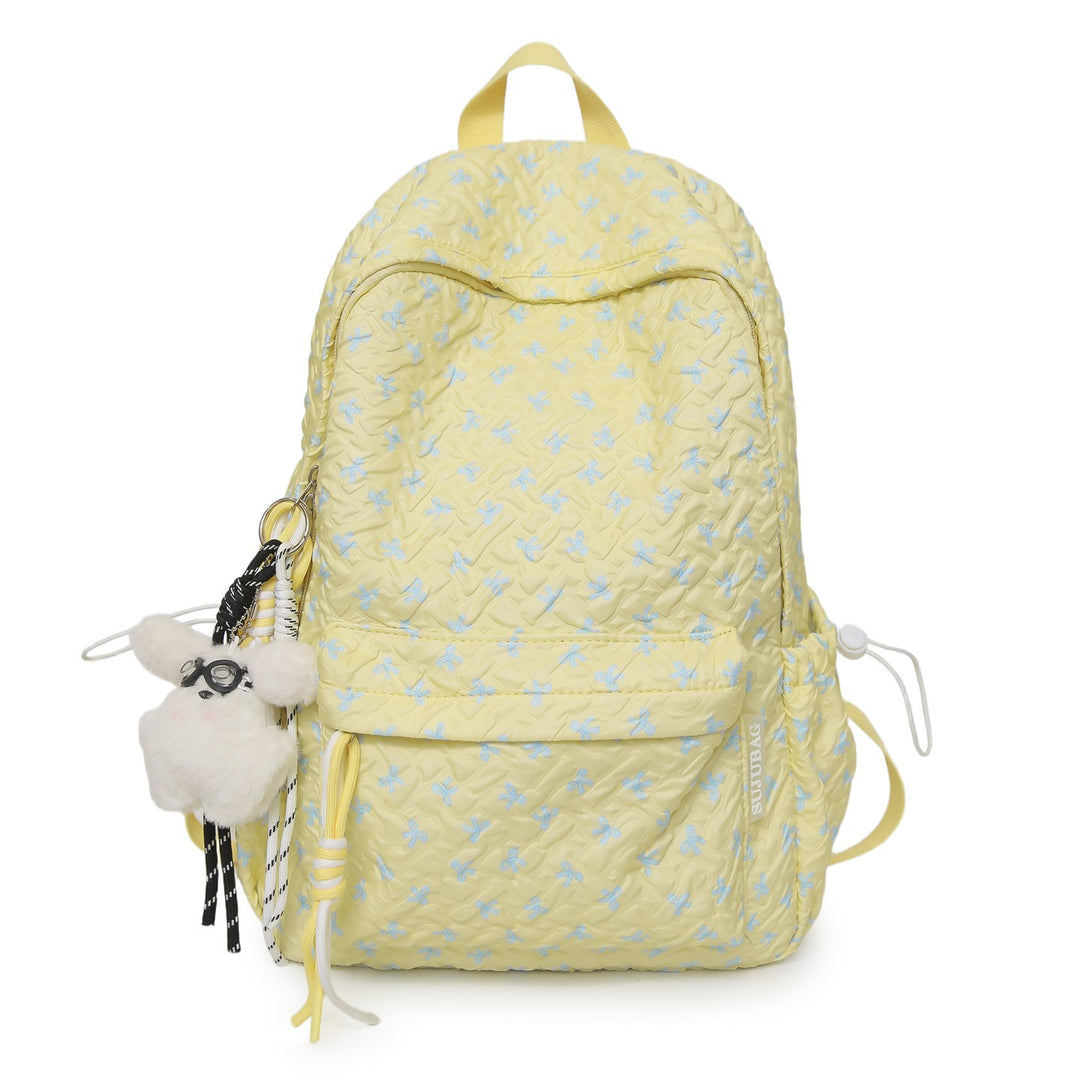 Gestepptes Blumenmuster Rucksack Karnz