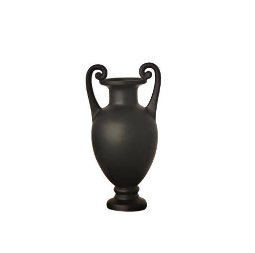 Elegante dekorative matte schwarze Keramikwanne