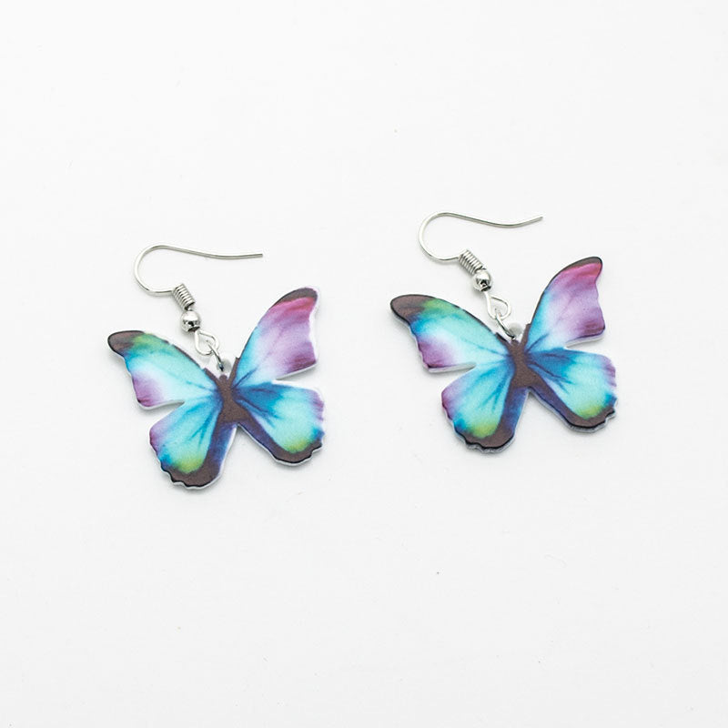 Schmetterling-inspirierte Anhängerohrringe Karnz 1786866777