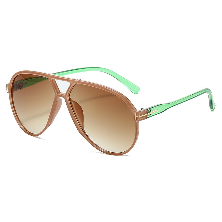 Stilvolle Aviator-Style Shield-Sonnenbrillen Karnz