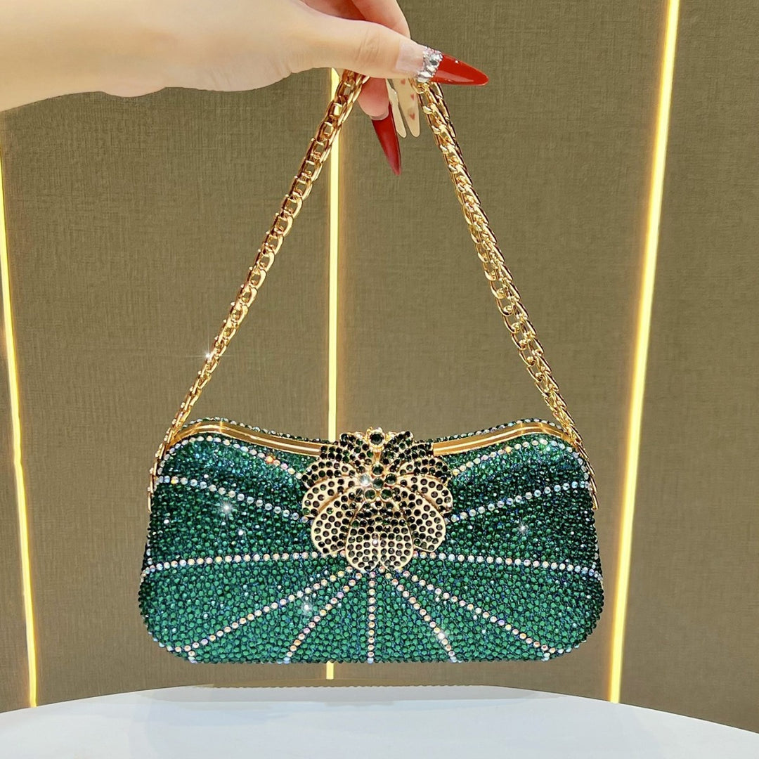 Rhinestone-besetzte Abendtasche