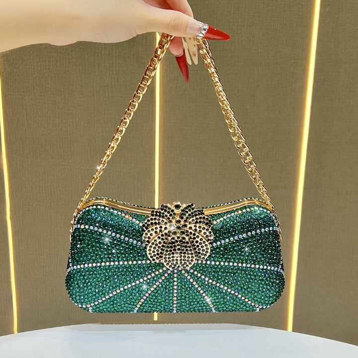 Rhinestone-besetzte Abendtasche