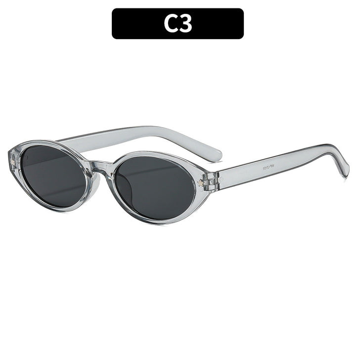 Vintage-inspirierte ovale Rahmen-Sonnenbrille