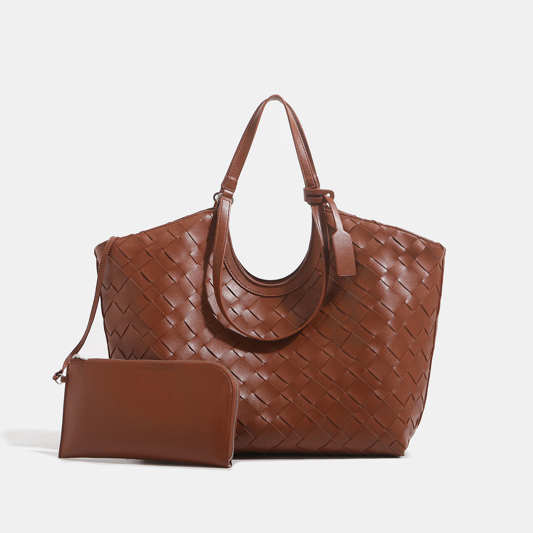 Gewebte Leder Tragetasche