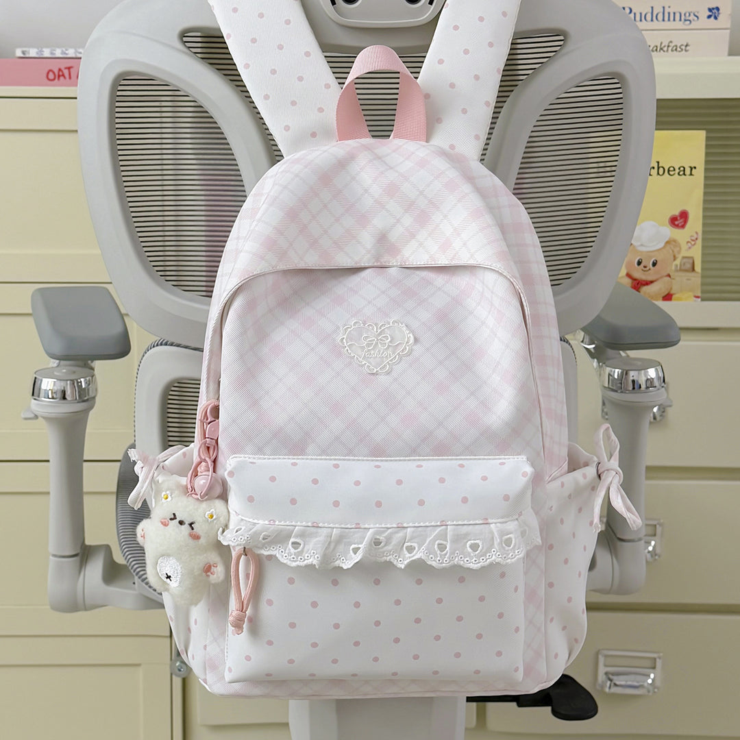 Verspielter Hasenohren-Design Rucksack Karnz