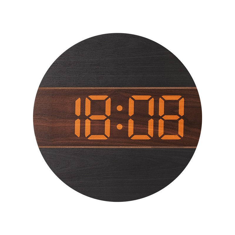 Kreative Digitaluhr im modernen Holzdesign Karnz