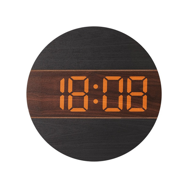 Kreative Digitaluhr im modernen Holzdesign Karnz