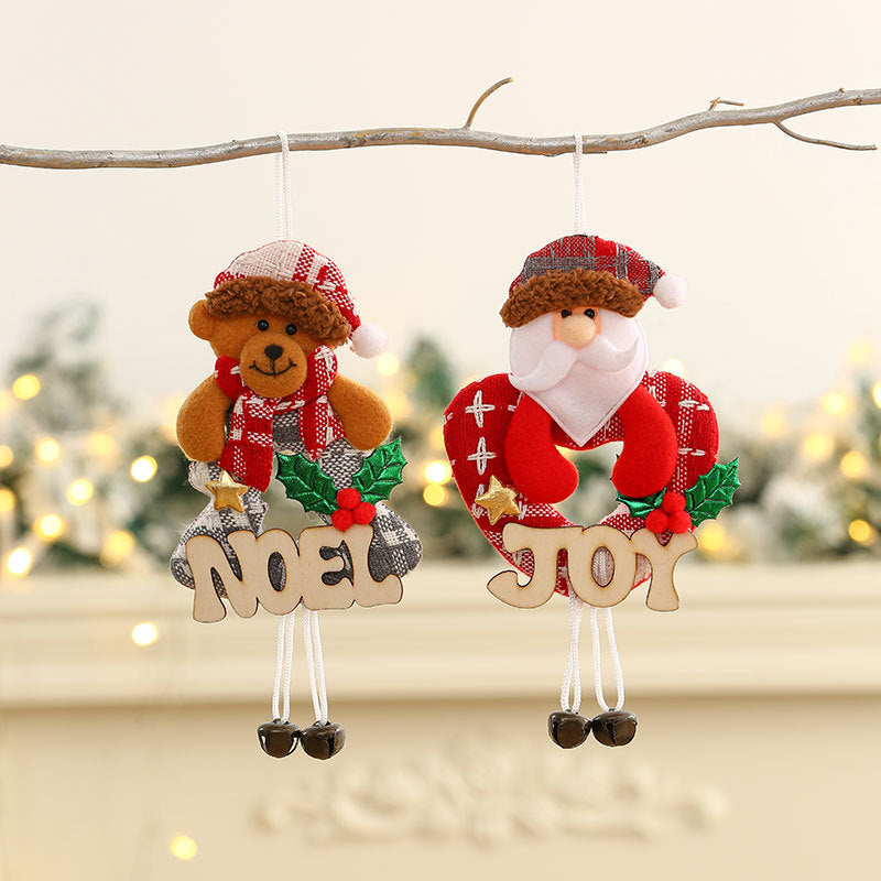 Dekorativer Weihnachts-Schneemann Kranz Karnz