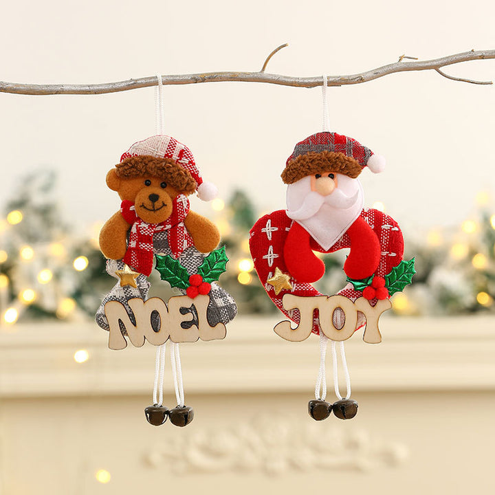Dekorativer Weihnachts-Schneemann Kranz Karnz