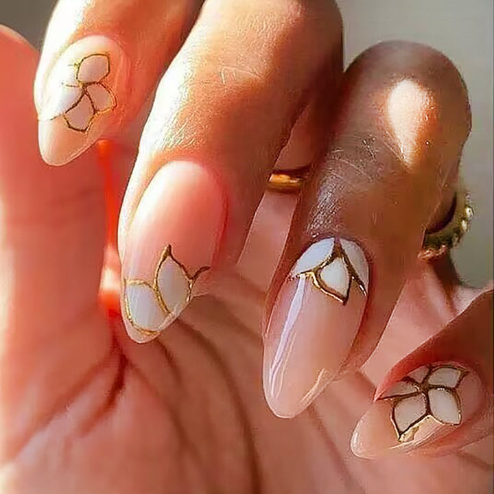 Floral Art Press-On Nail Set Karnz