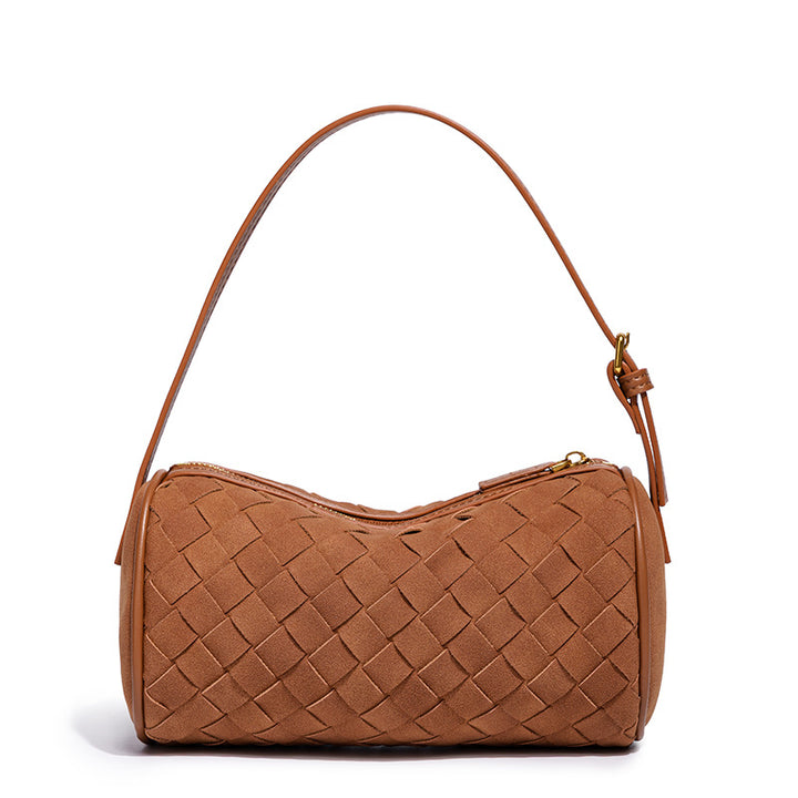 Geflochtene Wildleder-Handtasche Karnz