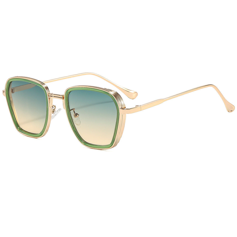 Damen Designer-Sonnenbrille im modernen quadratischen Rahmen Karnz