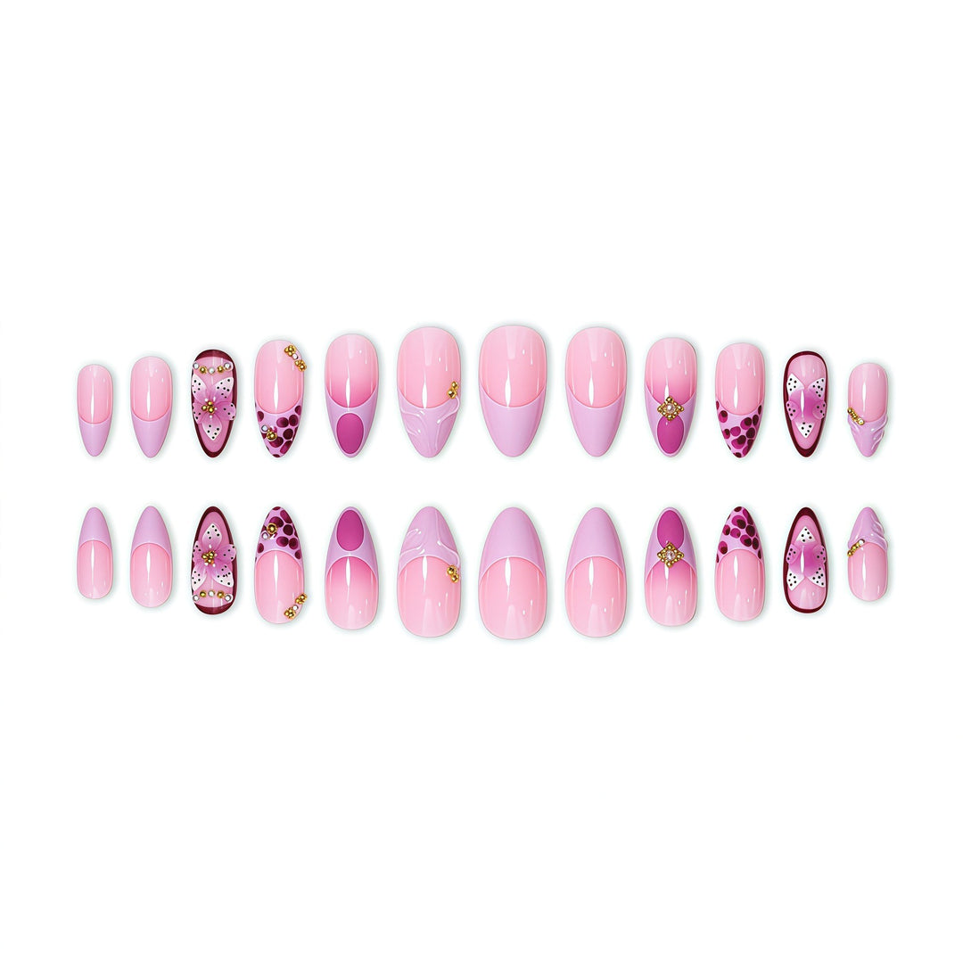 Elegante Blumen-Acryl-Nagelerweiterungen Karnz