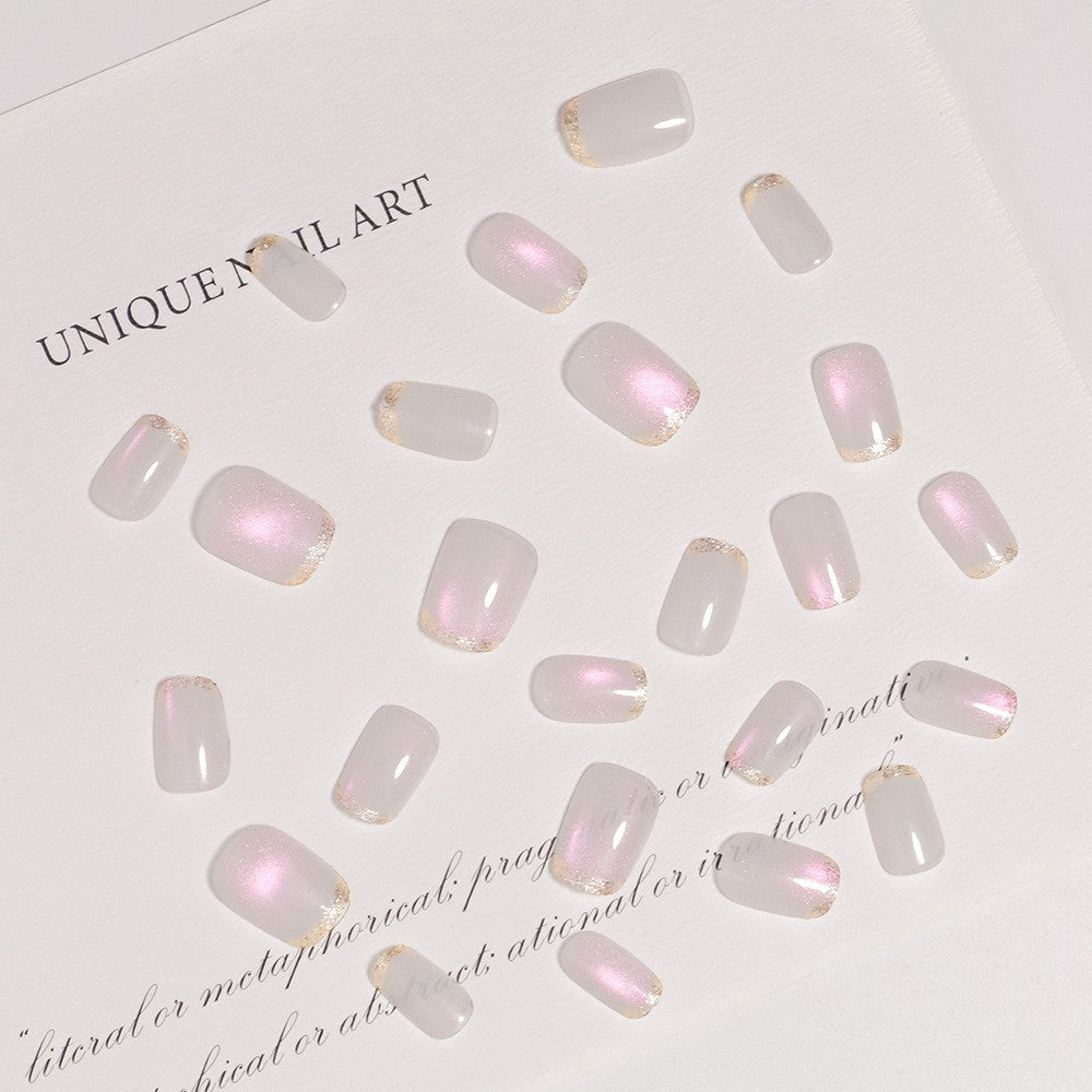 Glitzer Akzent Press-On Nagelset Karnz