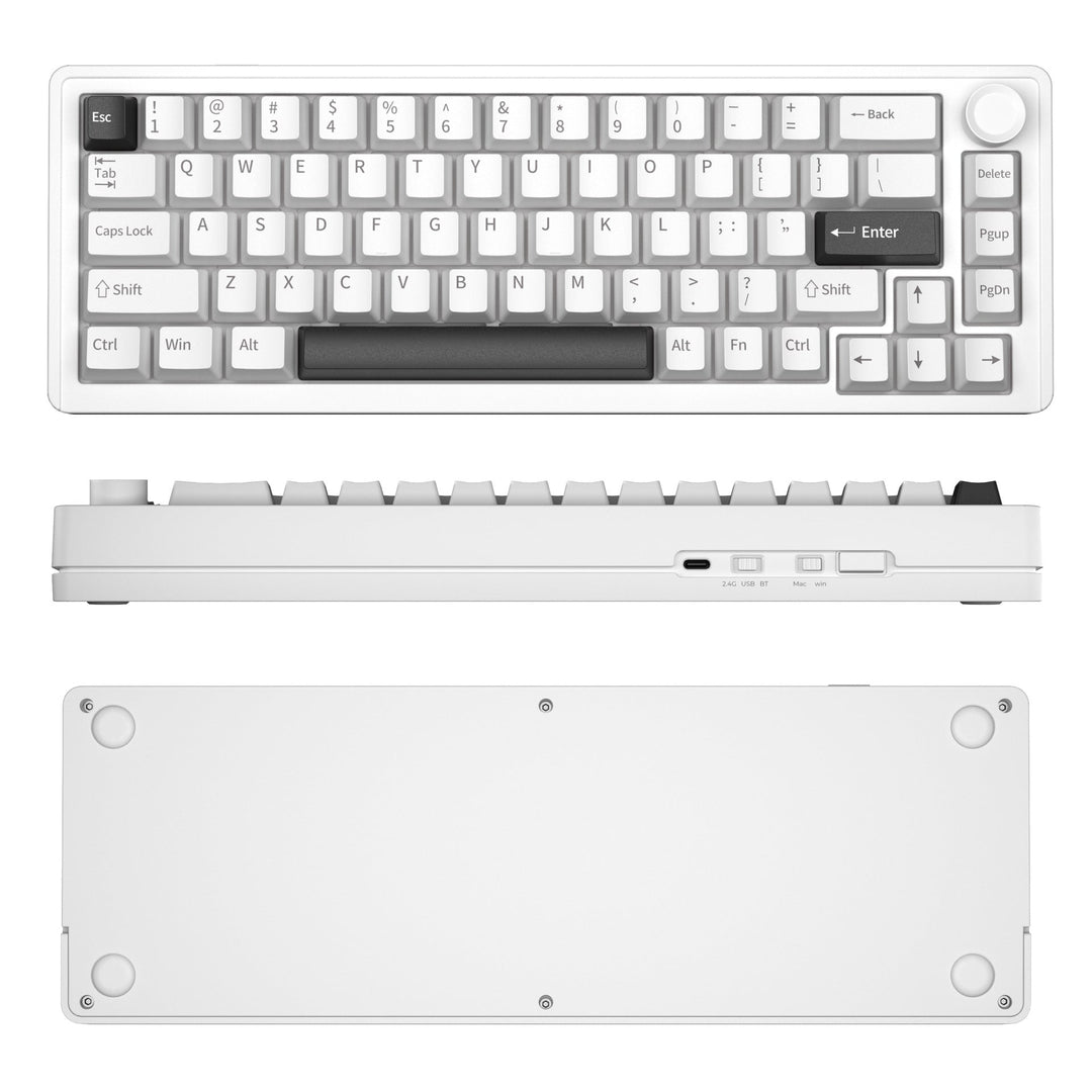 Drahtlose mechanische Tastatur mit anpassbaren Hintergrundbeleuchtungsfunktionen Karnz