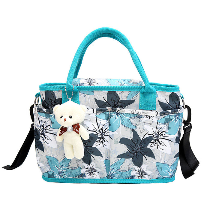 Multi-Taschen Blumenmuster Tote Bag Karnz