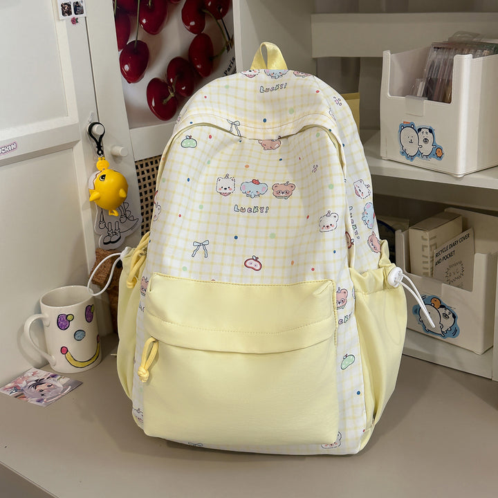 Süßer Charakterdruck Pink Rucksack Karnz