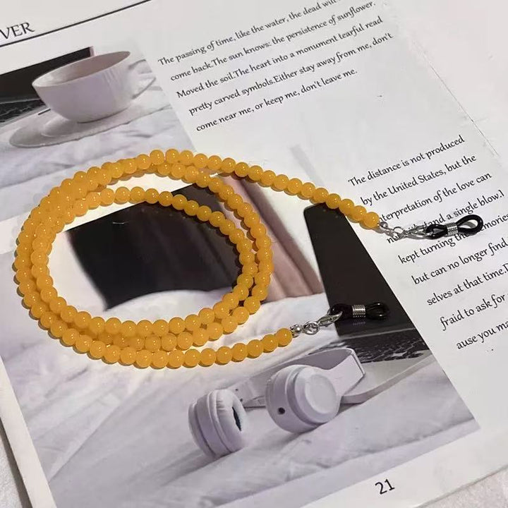 Perlenbrille Kette mit robusten Clips Karnz