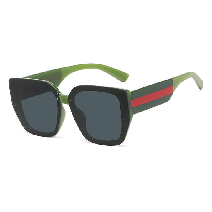 Damen oversized Sonnenbrille mit modischem Rahmen und UV-Schutz Karnz
