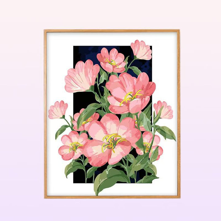Floral Peony Illustration Wandkunst Karnz