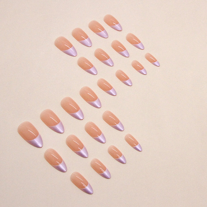 Elegante Glänzende Stiletto Press-On Nagel Set