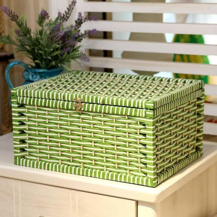 Aufbewahrungskiste Aus Rattan Karnz