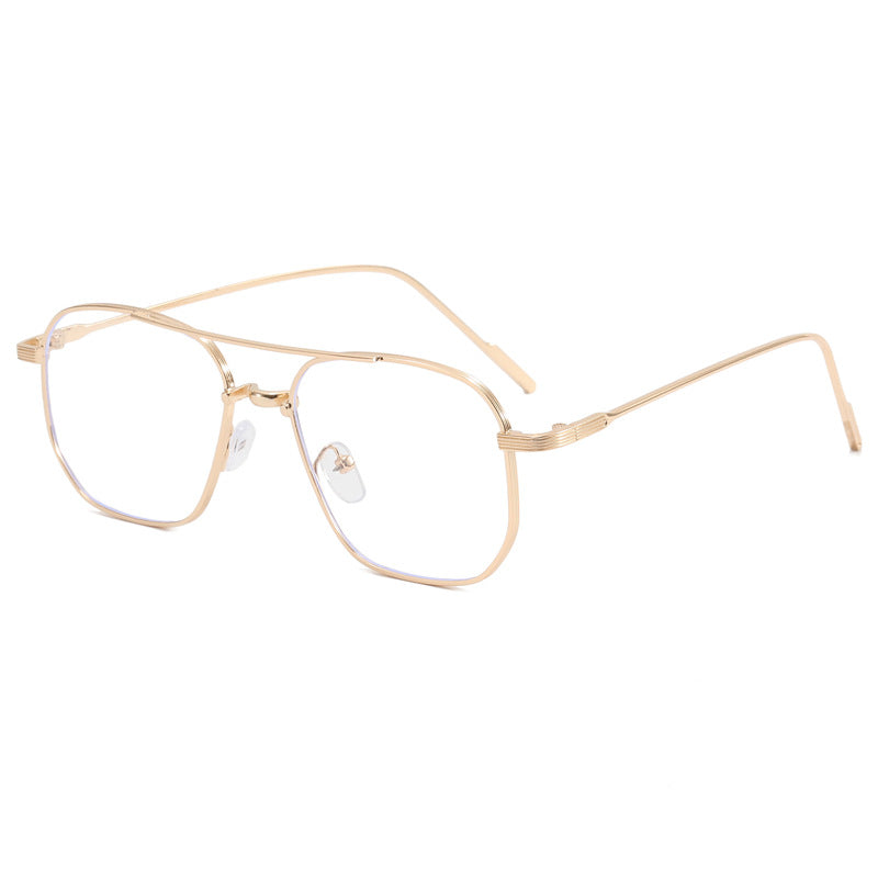 Damen modische geometrische Brille mit elegantem Metallrahmen Karnz